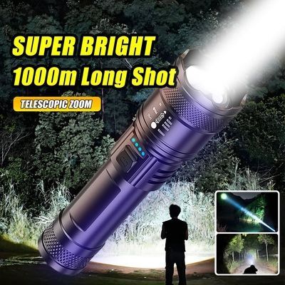 Super Strong Light Zoomable Flashlight